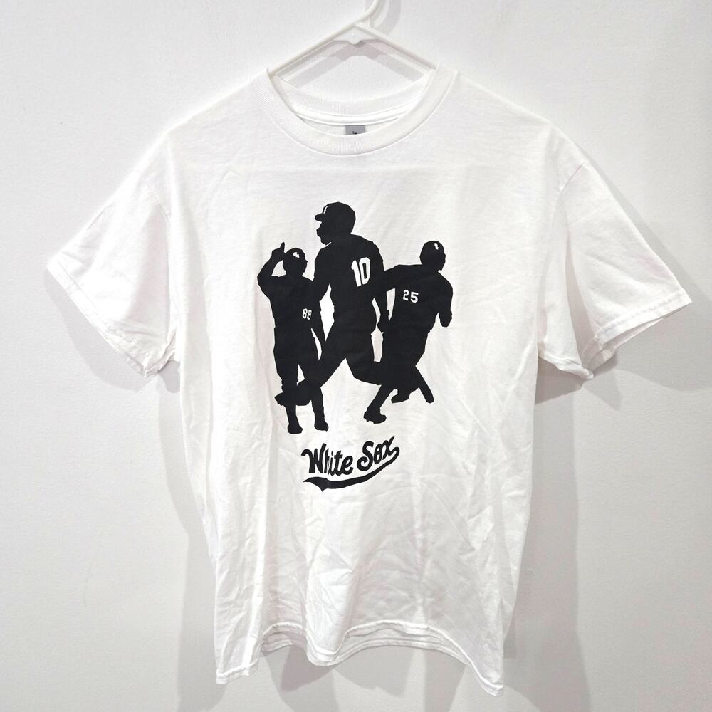 Chicago White Sox MLB Graphic Tee White Crewneck T-Shirt